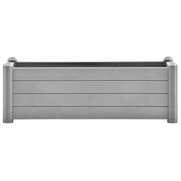 Garten-Hochbeet PP Steingrau 100x43x35 cm