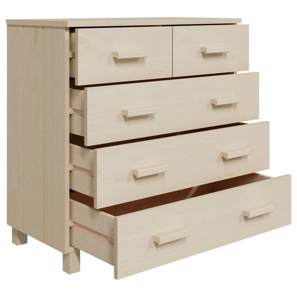 Sideboard HAMAR Honigbraun Kiefer Massivholz 79x80cm