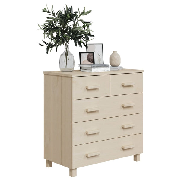Sideboard HAMAR Honigbraun Kiefer Massivholz 79x80cm
