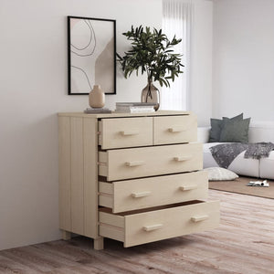 Sideboard HAMAR Honigbraun Kiefer Massivholz 79x80cm