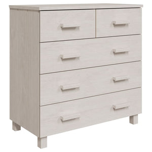 Weißes Kiefer Massivholz Sideboard 79 cm