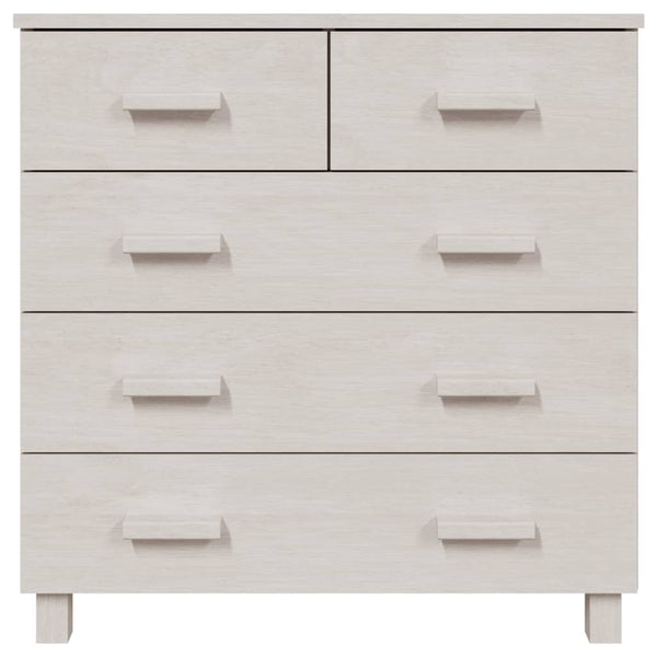 Weißes Kiefer Massivholz Sideboard 79 cm
