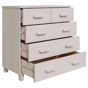 Weißes Kiefer Massivholz Sideboard 79 cm