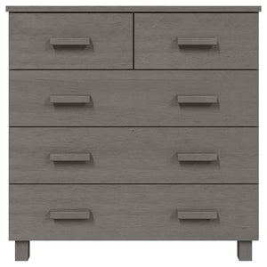 Sideboard HAMAR Hellgrau Kiefer Massivholz 79x80cm