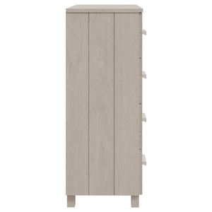 Sideboard HAMAR Weiß Kiefer Massivholz 79 cm