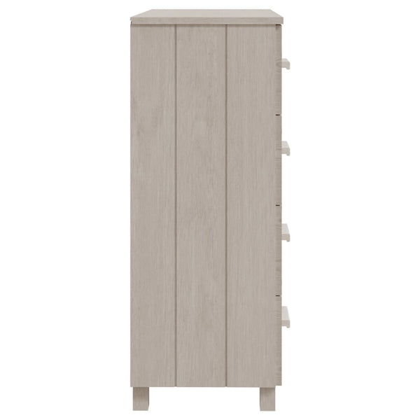 Sideboard HAMAR Weiß Kiefer Massivholz 79 cm