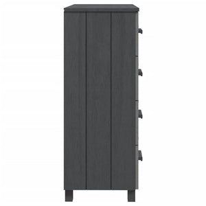 Dunkelgraues Kiefer Sideboard 79x40x103,5 cm