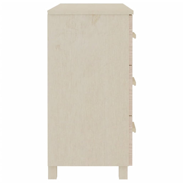 Sideboard HAMAR Honigbraun Kiefer Massivholz 90 cm