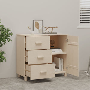 Sideboard HAMAR Honigbraun Kiefer Massivholz 90 cm