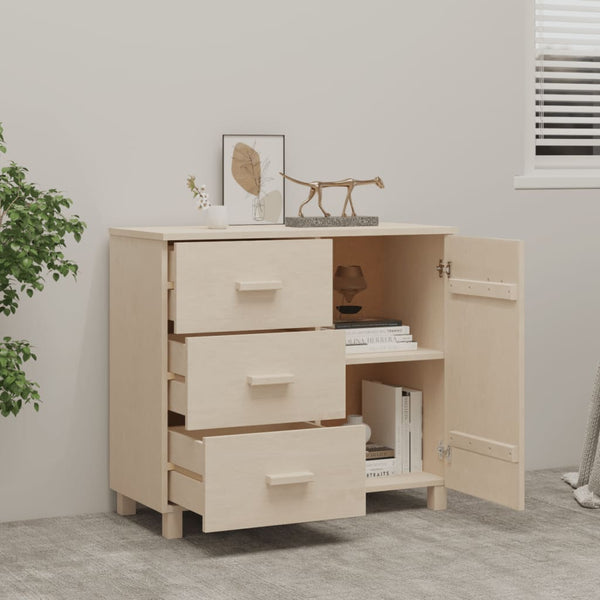 Sideboard HAMAR Honigbraun Kiefer Massivholz 90 cm