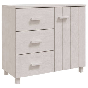 Sideboard HAMAR Weiß 90x40x80cm Kiefer Massivholz