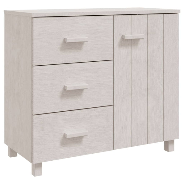 Sideboard HAMAR Weiß 90x40x80cm Kiefer Massivholz