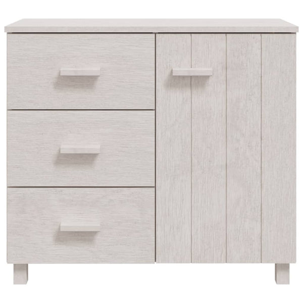 Sideboard HAMAR Weiß 90x40x80cm Kiefer Massivholz