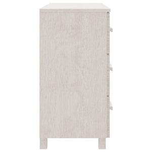 Sideboard HAMAR Weiß 90x40x80cm Kiefer Massivholz