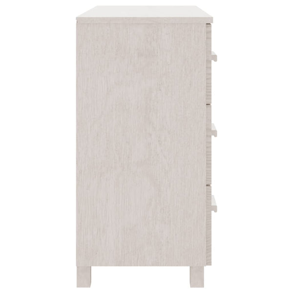 Sideboard HAMAR Weiß 90x40x80cm Kiefer Massivholz