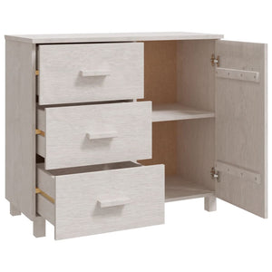 Sideboard HAMAR Weiß 90x40x80cm Kiefer Massivholz