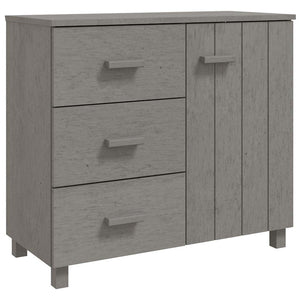 Sideboard HAMAR Hellgrau Kiefer Massivholz 90cm