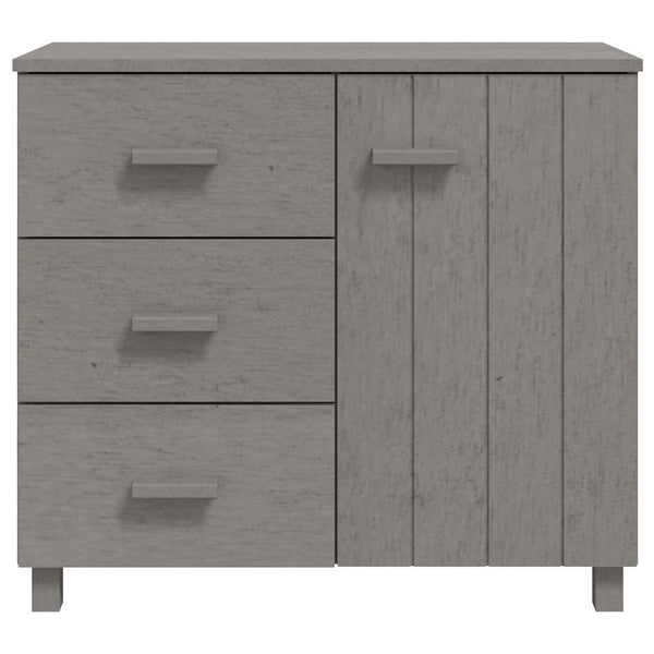 Sideboard HAMAR Hellgrau Kiefer Massivholz 90cm