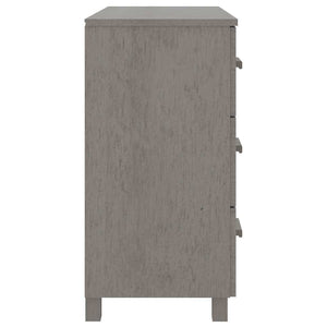Sideboard HAMAR Hellgrau Kiefer Massivholz 90cm