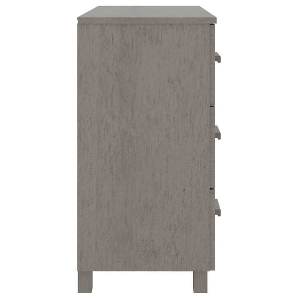 Sideboard HAMAR Hellgrau Kiefer Massivholz 90cm