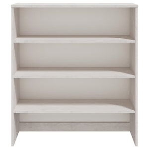 Highboard Aufsatz Weiß 90x100cm Massivholz
