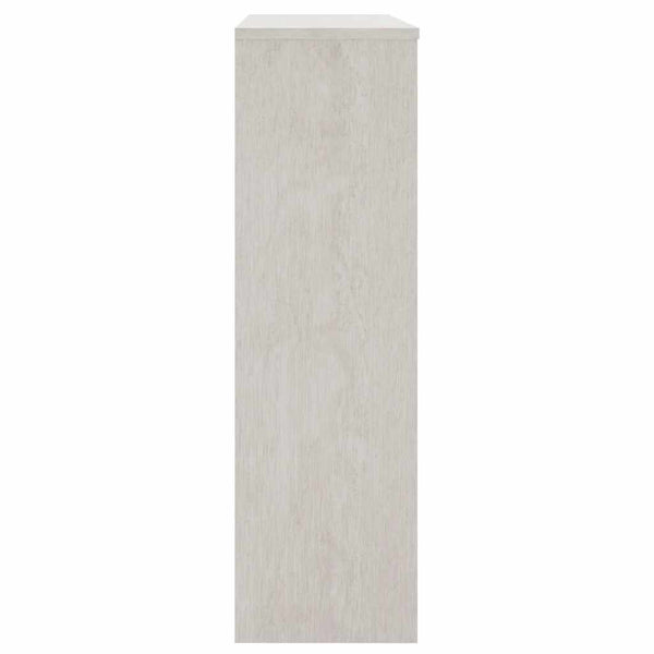 Highboard Aufsatz Weiß 90x100cm Massivholz