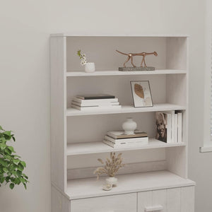 Highboard Aufsatz Weiß 90x100cm Massivholz