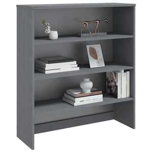 Highboard-Aufsatz Dunkelgrau 90x100cm Massivholz