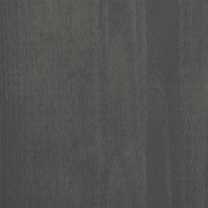 Highboard-Aufsatz Dunkelgrau 90x100cm Massivholz