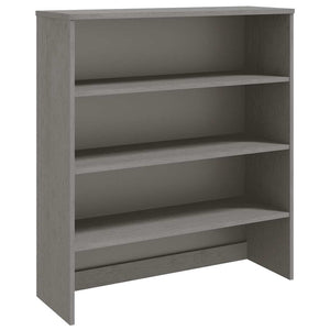 Highboard-Aufsatz Hellgrau 90x100cm Massivholz