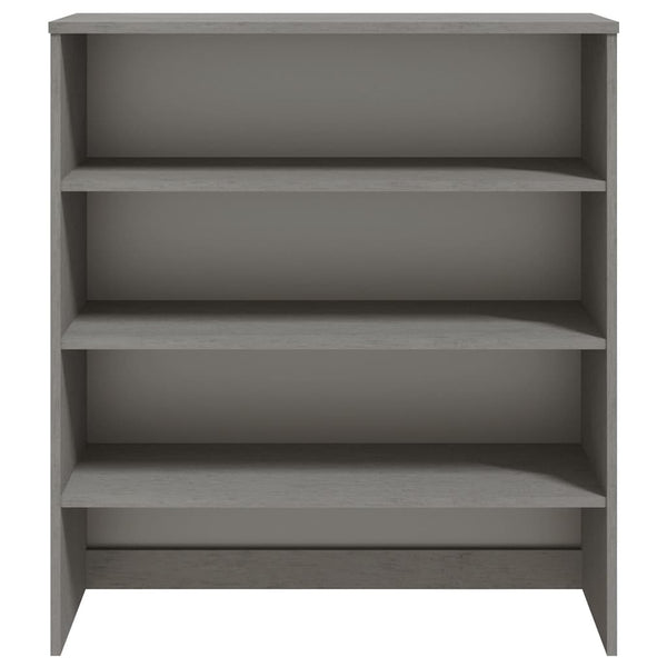 Highboard-Aufsatz Hellgrau 90x100cm Massivholz