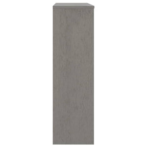 Highboard-Aufsatz Hellgrau 90x100cm Massivholz