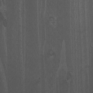 Highboard-Aufsatz Hellgrau 90x100cm Massivholz