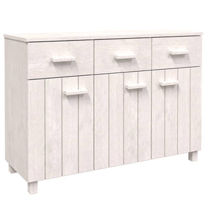 Weißes Sideboard HAMAR, Kiefer Massivholz, 113 cm