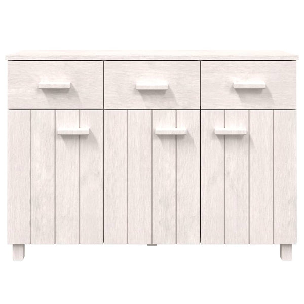 Weißes Sideboard HAMAR, Kiefer Massivholz, 113 cm