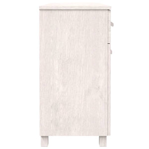 Weißes Sideboard HAMAR, Kiefer Massivholz, 113 cm