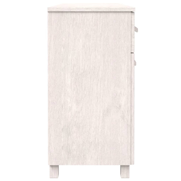 Weißes Sideboard HAMAR, Kiefer Massivholz, 113 cm