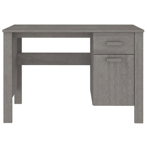 Schreibtisch Hellgrau Kiefer Massivholz 113 cm
