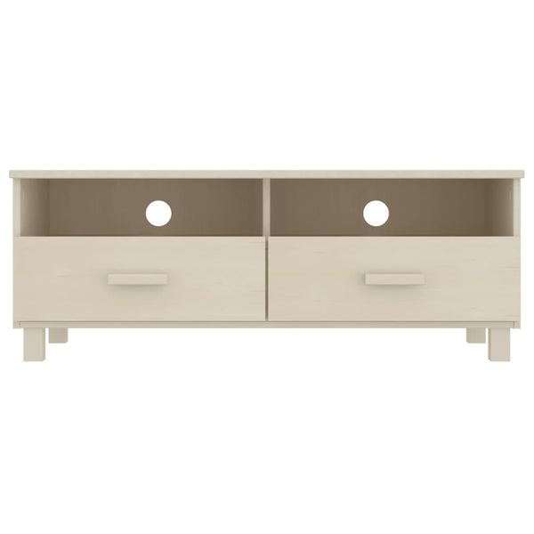 TV-Schrank Kiefer Massivholz Honigbraun 106 cm
