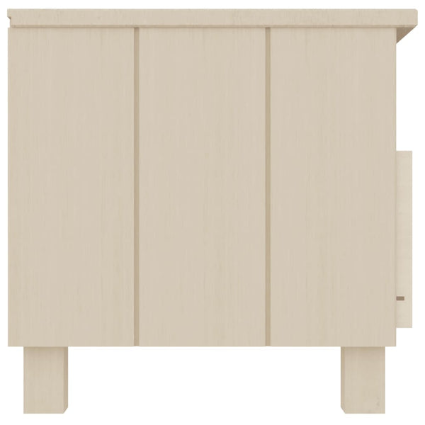 TV-Schrank Kiefer Massivholz Honigbraun 106 cm