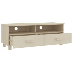 TV-Schrank Kiefer Massivholz Honigbraun 106 cm