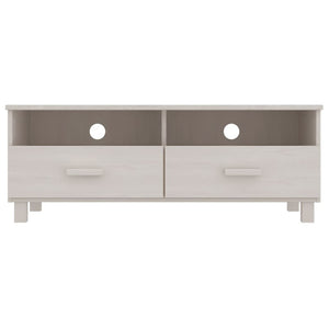 TV-Schrank Weiß Kiefer Massivholz 106 cm
