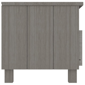 TV Schrank Hellgrau Kiefer Massivholz 106 cm