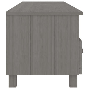 TV-Schrank Kiefer Massivholz Hellgrau 158 cm
