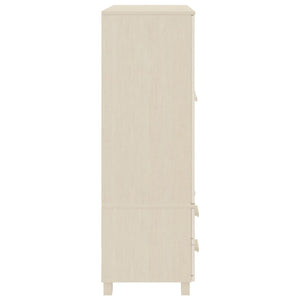 Kleiderschrank Kiefer Massivholz Honigbraun 99x45x137 cm