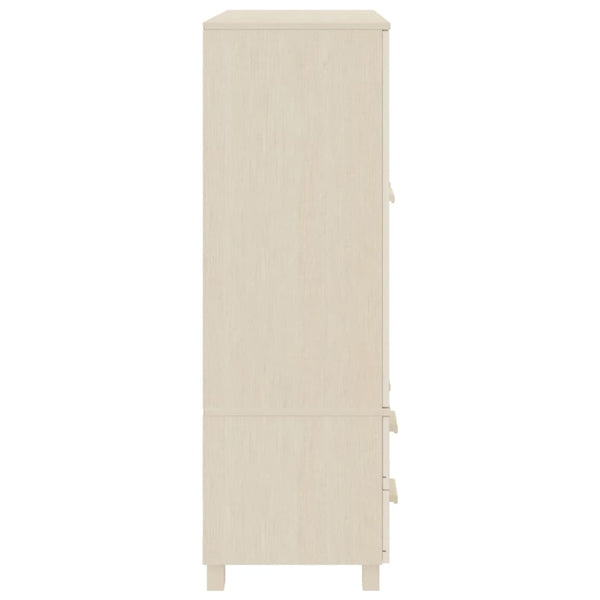 Kleiderschrank Kiefer Massivholz Honigbraun 99x45x137 cm