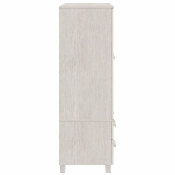 Weißer Kleiderschrank HAMAR Kiefer Massivholz 99x137cm