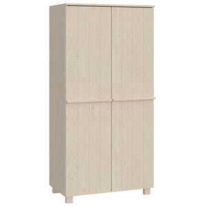 Massivholz Kleiderschrank Kiefer Honigbraun