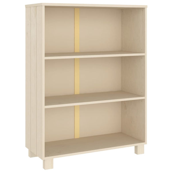 Bücherschrank HAMAR Honigbraun Kiefer Massivholz