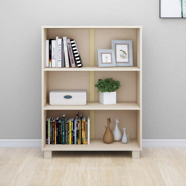 Bücherschrank HAMAR Honigbraun Kiefer Massivholz